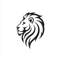 Fototapeta premium Majestic Lion Head Tribal Tattoo Design – Elegant Bold Animal Art