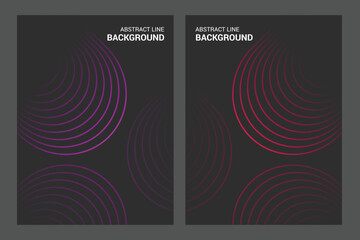 Fototapeta premium Modern Vibrant Spiral Line Art on Dark Background