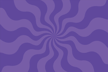 Spiral background with purple colors, swirling radial pattern, abstract vector illustration