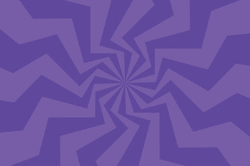 Spiral background with purple colors, swirling radial pattern, abstract vector illustration