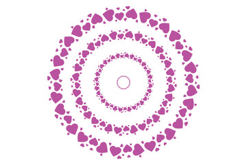 Purple Love Spiral Wave Abstract Background. vector design