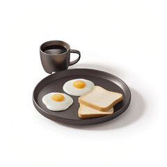 fried eggs and toast