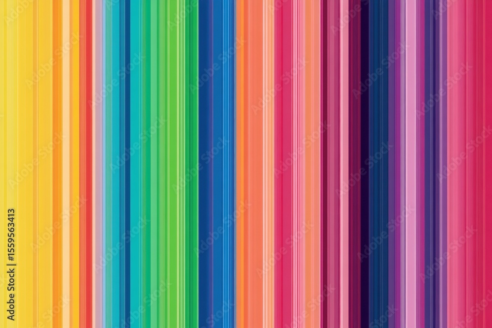 Poster colorful rainbow stripes create an abstract background with vibrant hues and patterns for artistic d