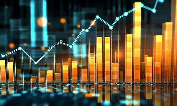 Dynamic financial growth visualized