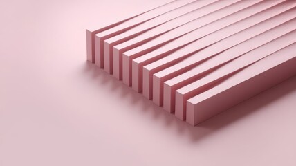 Monochromatic rose composition with geometric and minimalist patterns