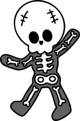 Cartoon, element, ghost in a cloak, autumn, Halloween, illustration, cute picture, hand-painted