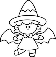 Cartoon, element, ghost in a cloak, autumn, Halloween, illustration, cute picture, hand-painted