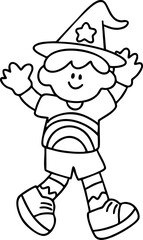 Cartoon, element, ghost in a cloak, autumn, Halloween, illustration, cute picture, hand-painted