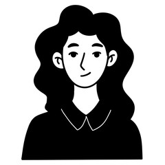 silhouette of a woman icon illustration