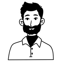 silhouette of a man icon illustration