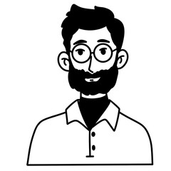 silhouette of a man icon illustration