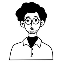 silhouette of a man icon illustration