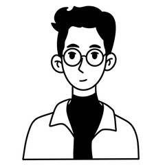 silhouette of a man icon illustration