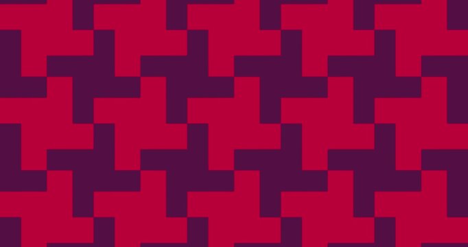 Abstract design of digital colors that randomly change to mostly red and yellow colors