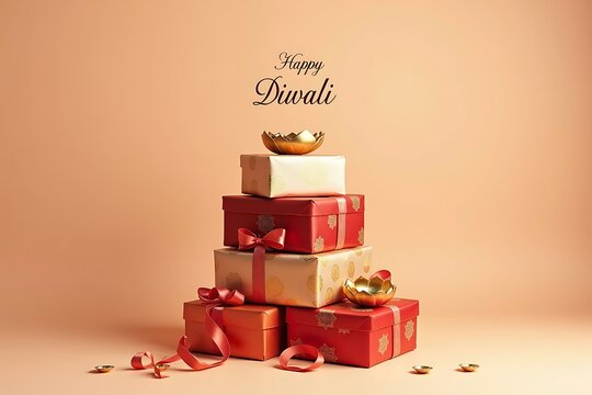 Diwali Gift Box Pyramid Display - Powered by Adobe
