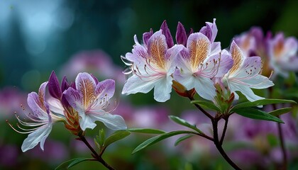 Obraz premium Close-up of vibrant azaleas
