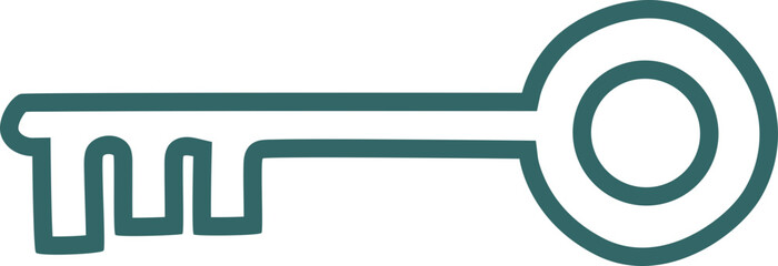 key illustration