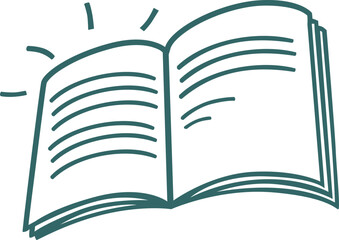 open book vector illustration