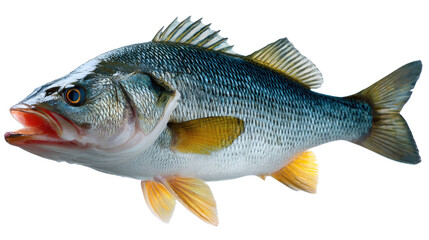 Ocean's Gem: A detailed shot of a shimmering fish reveals the intricate beauty of aquatic life. with vibrant scales and graceful forms. Capture the essence of the underwater realm.