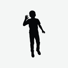 Silhouettes of jumping in various dynamic poses. A perfect vector for youth, fun, activity, and motion-themed creative projects.
