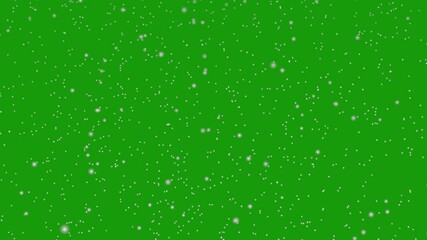 Snowfall overlay, natural snow in slow motion on green screen background. Heavy snowstorm with falling snowflakes. Looping snow flakes falling matte on green background. Isolated falling snow in 4K - Powered by Adobe