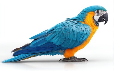 Fototapeta premium Blue and gold macaw profile