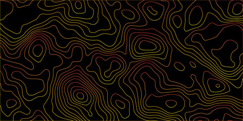Abstract curve grid map and topo contour map gradient colour background. Topographic contour lines. Topographic map. Geographic mountain relief. Abstract lines background. Contour maps. 