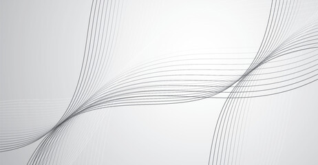 Elegant grey wave pattern on a light backdrop features sleek, fluid lines creating a sense of smooth movement and modern minimalism perfect for adding subtle depth and visual interest.