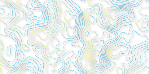 Abstract curve grid map and topo contour map gradient colour background. Topographic contour lines. Topographic map. Geographic mountain relief. Abstract lines background. Contour maps. 