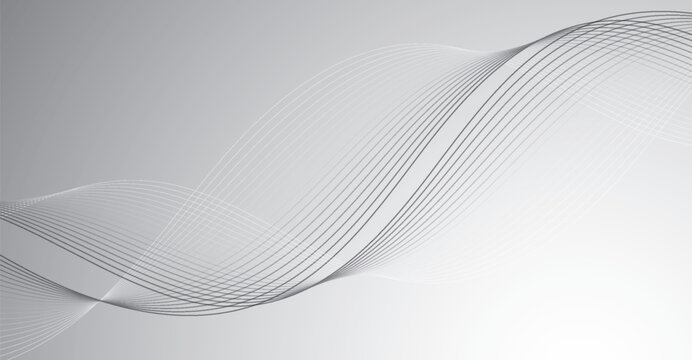 Subtle gray gradient background featuring dynamically flowing curves and thin parallel lines creates a visually engaging and modern aesthetic that embodies simplicity and contemporary design