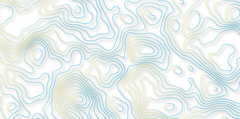 Abstract curve grid map and topo contour map gradient colour background. Topographic contour lines. Topographic map. Geographic mountain relief. Abstract lines background. Contour maps. 