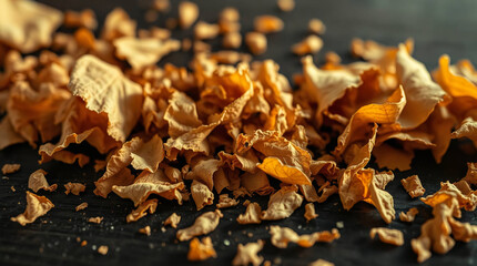 Close-up of dried tobacco leaves
