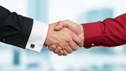 Businesspeople shake hands agreement