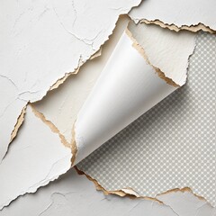 Realistic Torn Paper Texture Background Collection &ndash; High-Resolution Blank and Crumpled Paper Edge Effects for Collage, Scrapbook, and Graphic Design Projects