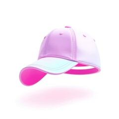 Fototapeta premium pink hat isolated on white background