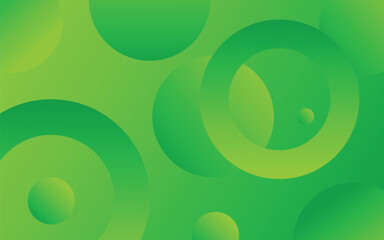 Simple Abstract Green Circle Design Background
