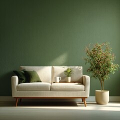 Modern Living Room Interior Design Illustration