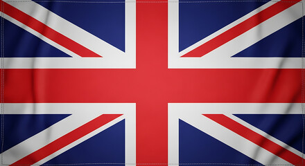 The Union Jack flag, a textured depiction of the British national flag.