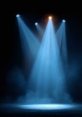 Spotlight Stage Light Empty Scene Illustration