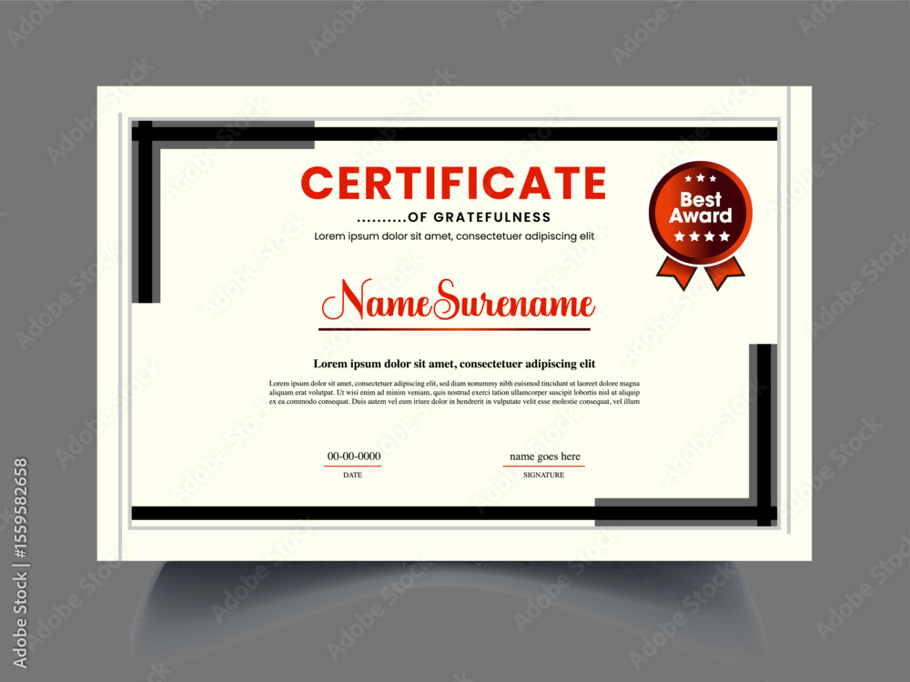 Fototapete certificate design sample for create professional certificate