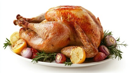 Roasted Turkey with Lemon and Rosemary