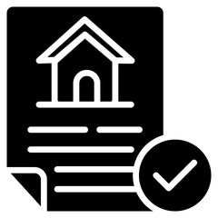 Loan Approval glyph icon