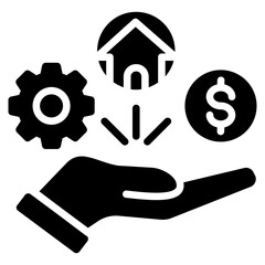 Asset Management glyph icon