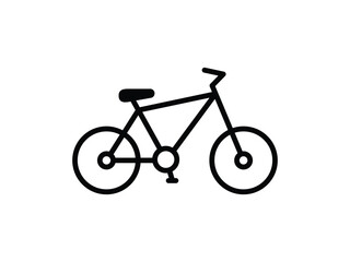 Fototapeta premium Elegant and simple bicycle vector icon, ready for use in web designs, mobile apps, posters, and environmental campaigns.