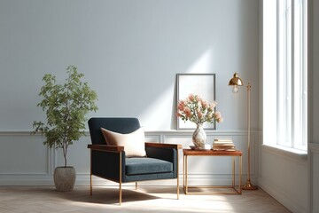 Stylish Modern Interior Design with Armchair