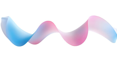 Twisted Ribbon Isolated on Transparent Background