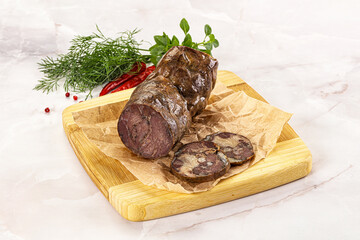 Kazy - traditional asian horse meat sausage