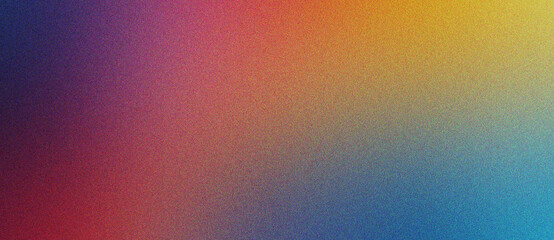orange, cyan and indigo Gradient artistic faded background with noise texture for print and branding