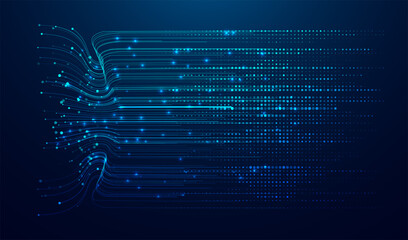 Abstract infographics visualization. Big data code representation. Futuristic network or business analytics. Graphic concept for your design.
