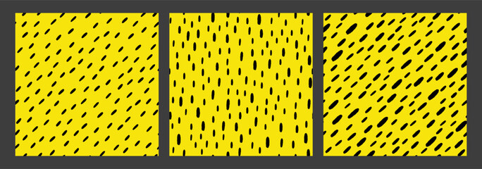 Small Dash Pattern Vector. Hand drawn diagonal line. Regular rain motif. Seamless abstract background collection. Scandinavian style.